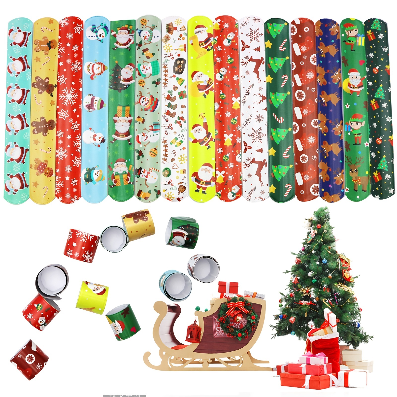 100 Pieces Mini Christmas Erasers for Kids Party Favors, Bulk Holiday  Stocking Stuffers in 8 Festive Designs