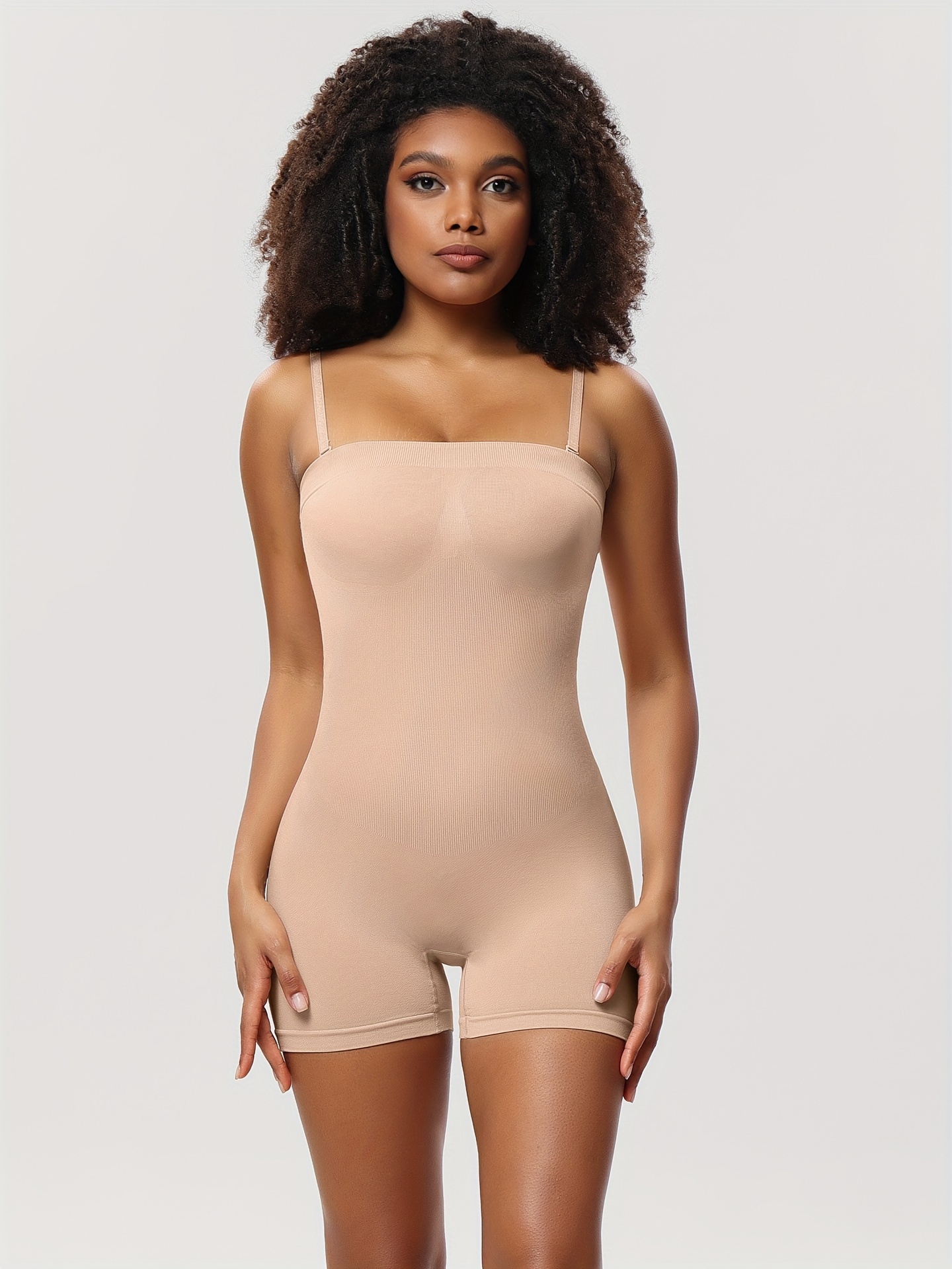 Removable Straps Shaping Bodysuit Tummy Control Butt Lifting