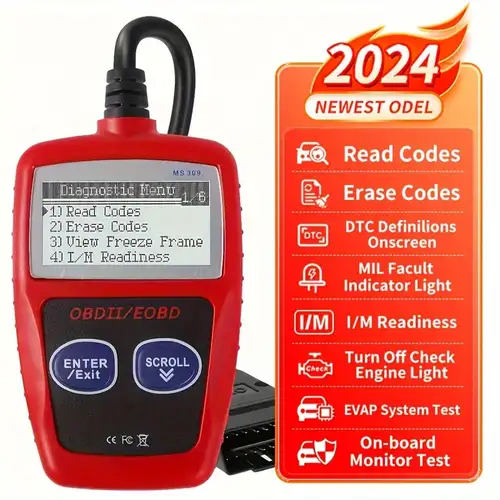 Car Scanner V309 OBD2-OBDII Diagnostic Tool Engine Fault Code Reader  Scan-Tester Kits For All OBDII Protocol Cars