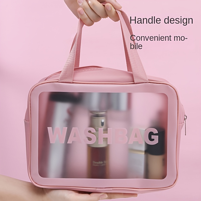 Double Dividers Wet Dry Separation Bag Portable Handle Pu Leather