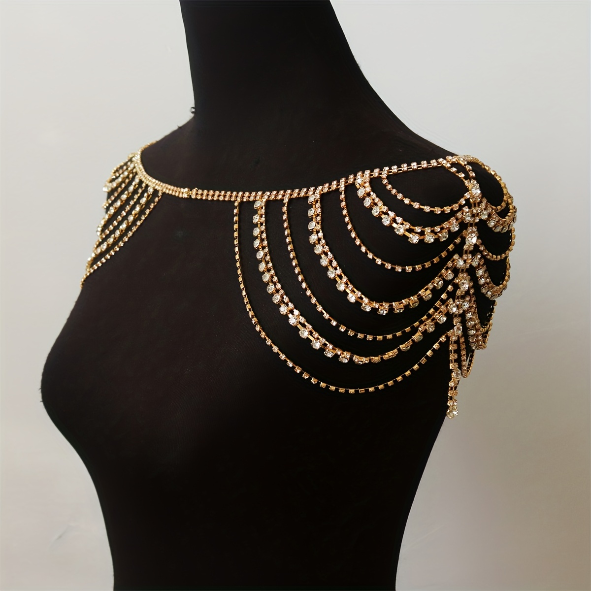 Buy Wholesale Luxury Multilayer Full Body Chain Nightclub Showgirl Tassel  Long Shoulder Necklace Jewelry - Gold from Chinese Wholesaler 