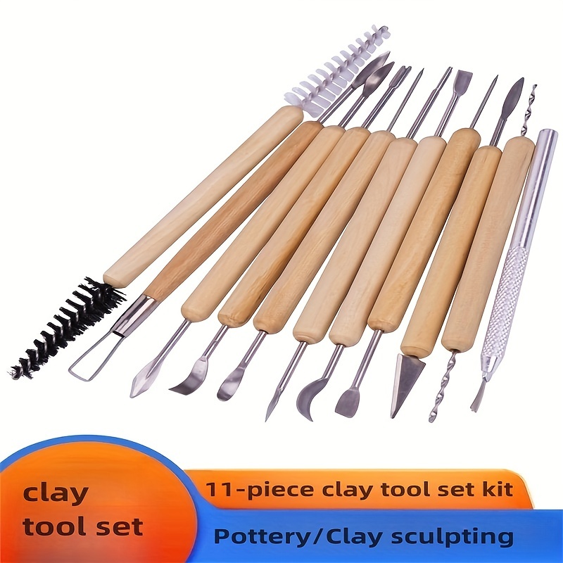 Wood Crafts Clay Modeling Tool Pottery Carving Tools For Shaping And  Sculpting For Ceramics Clay Pottery - Temu
