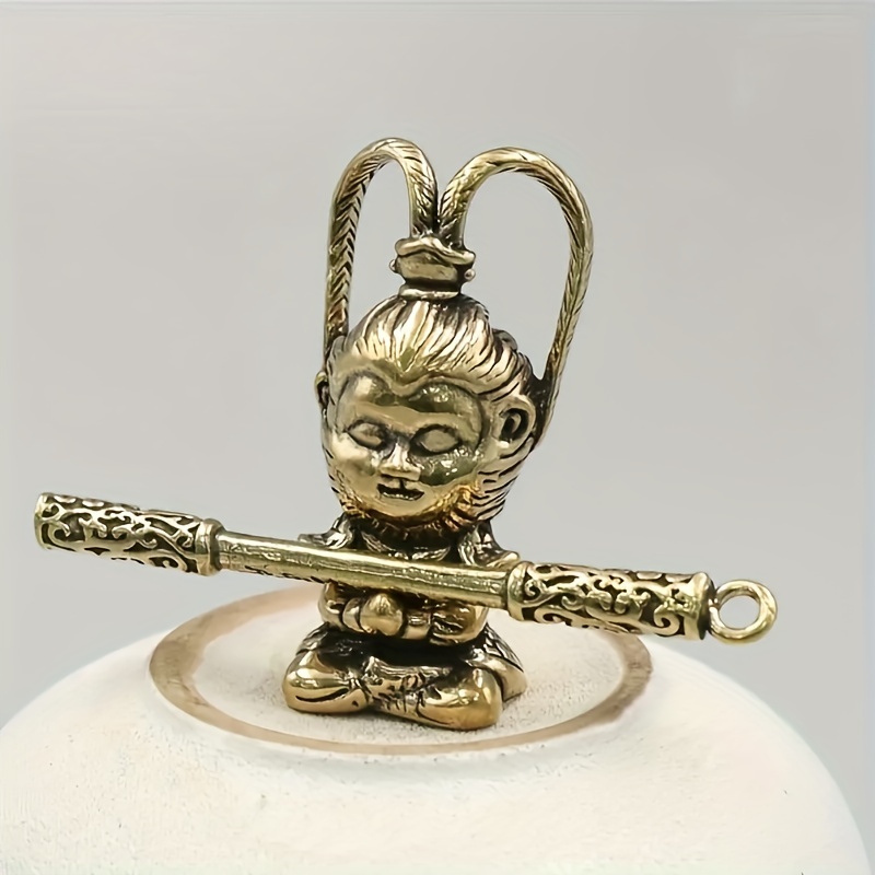Antique Gorilla Brass Statue - Handcrafted Copper Ornament For Home Decor,  Desktop Decor, And Scene Decor - Temu