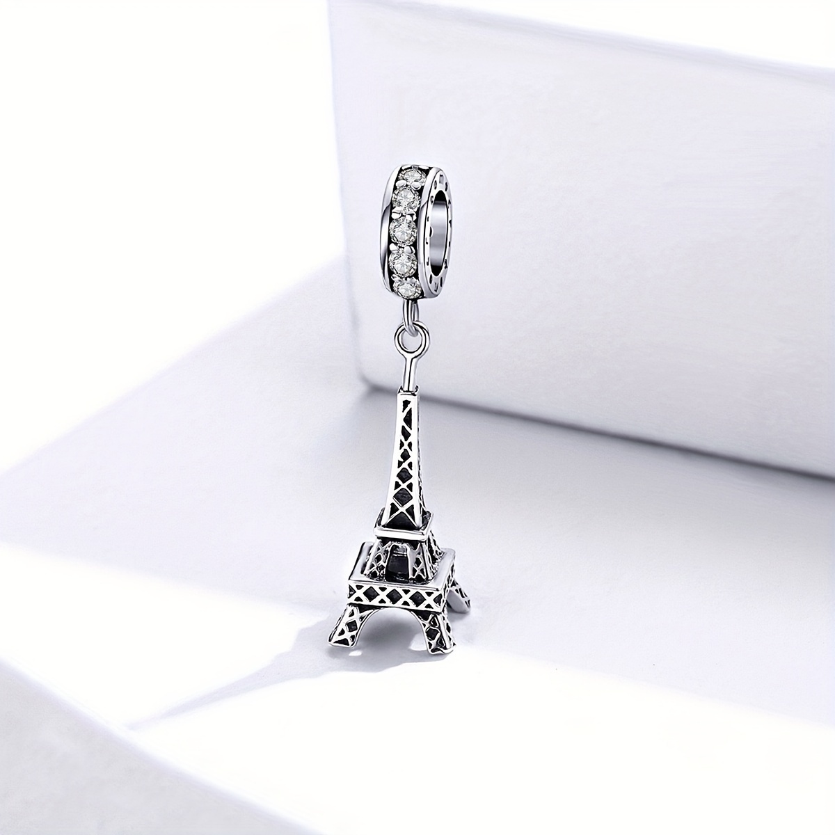 Elegant And Exquisite 925 Sterling Silver Eiffel Tower Charm Pendant Bead  Spacer, DIY Bracelet Necklace Pendant Jewelry Accessories