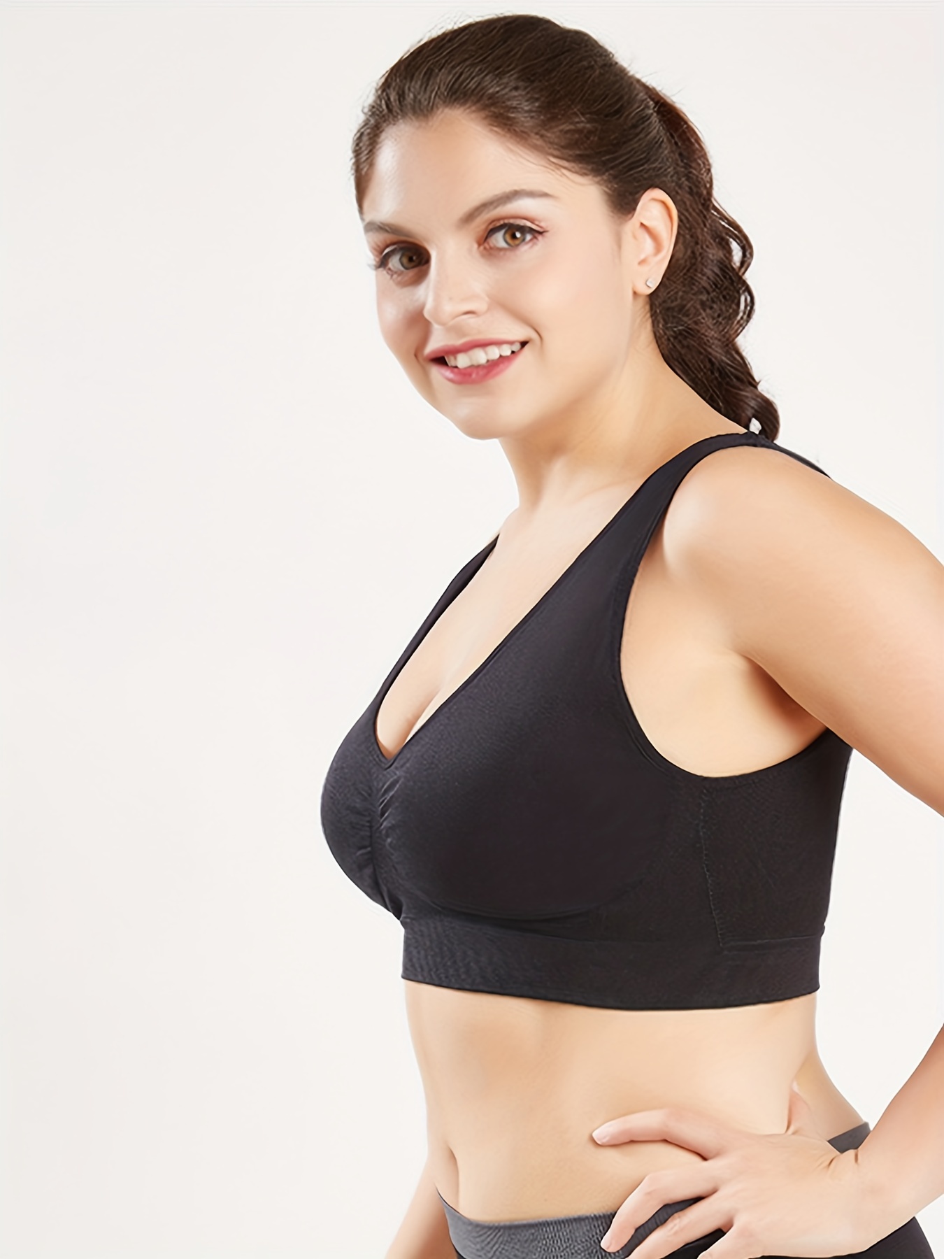pack of 2 solid sports bra