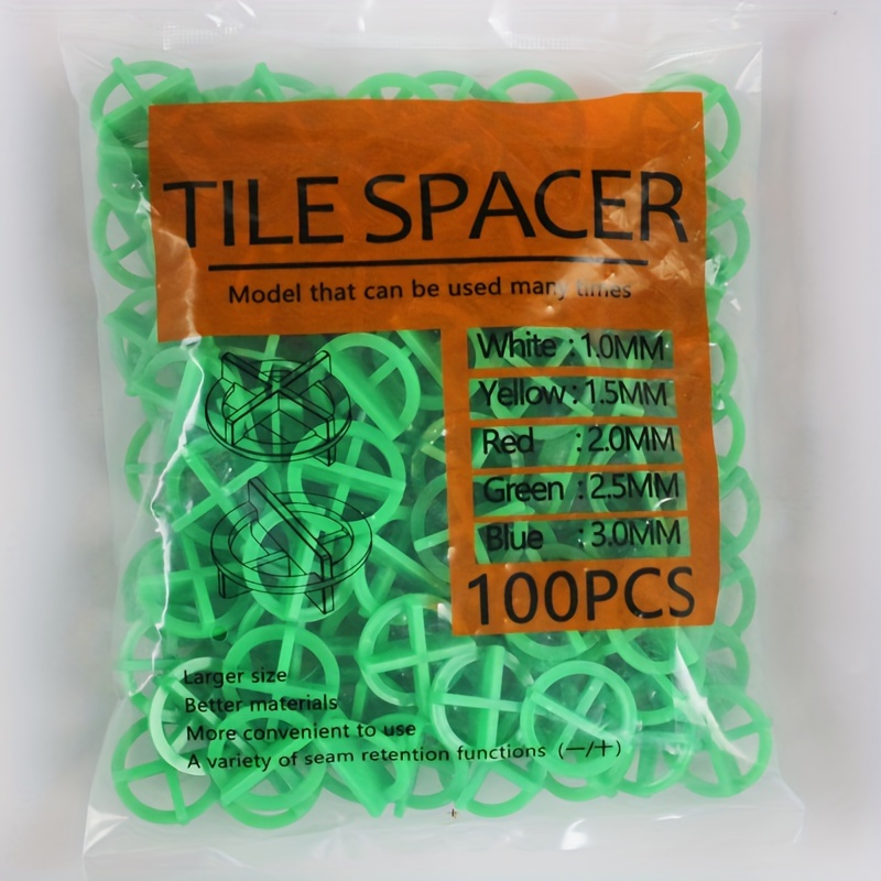 Green tile deals spacers