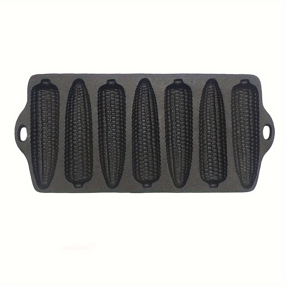 Cast Iron Cornbread Pan,, 7 Cavity Corn Shaped Baking Pan For Oven