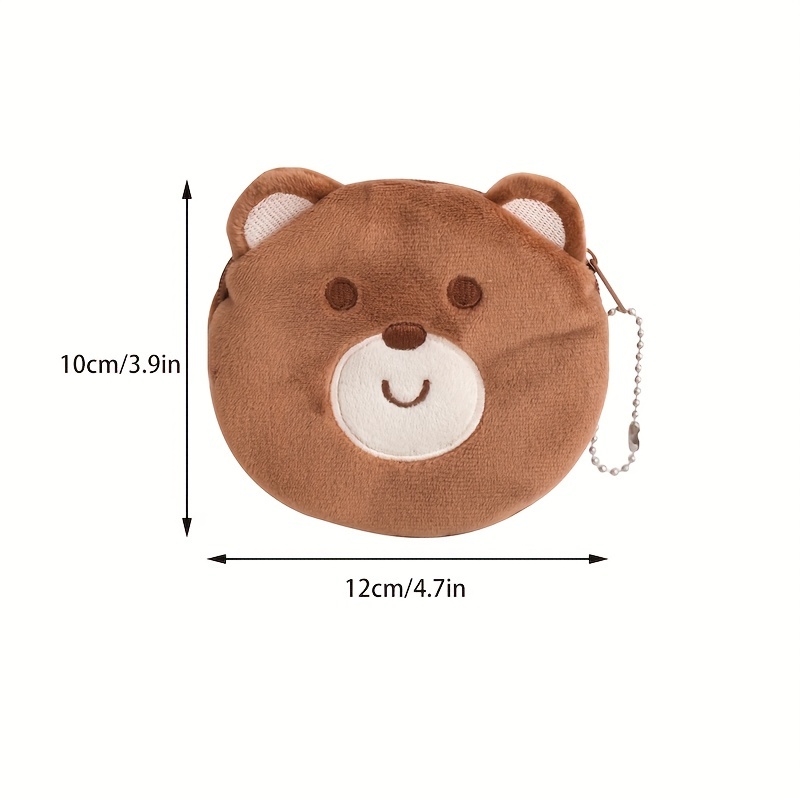 Children's Cute Cartoon Animal Plush Coin Purse Card Bag Birthday
