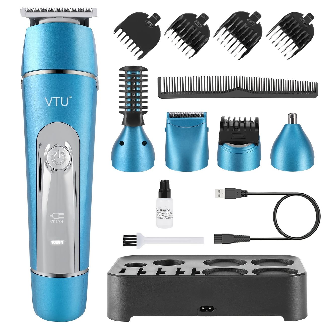 Hair Clipper For Men Shaver Body Nose Hair Trimmer Haircut Grooming Kit 5  In 1 Usb Rechargeable Washable | Shop On Temu And Start Saving | Temu