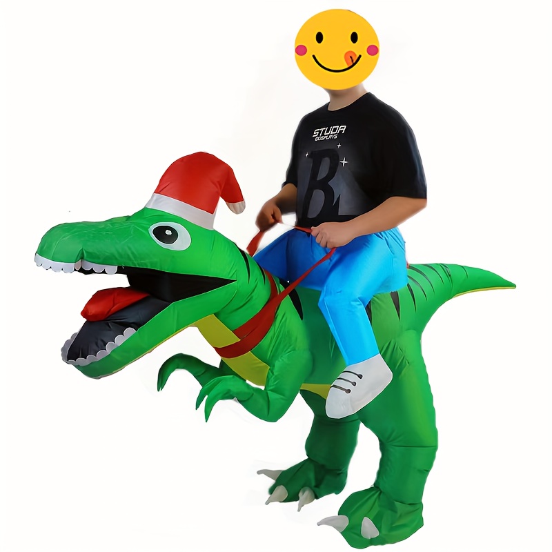 Costume de dinosaure gonflable à cheval Diplodocus drôle Halloween Carnaval  Costume de fête pour adultes Enfants Z