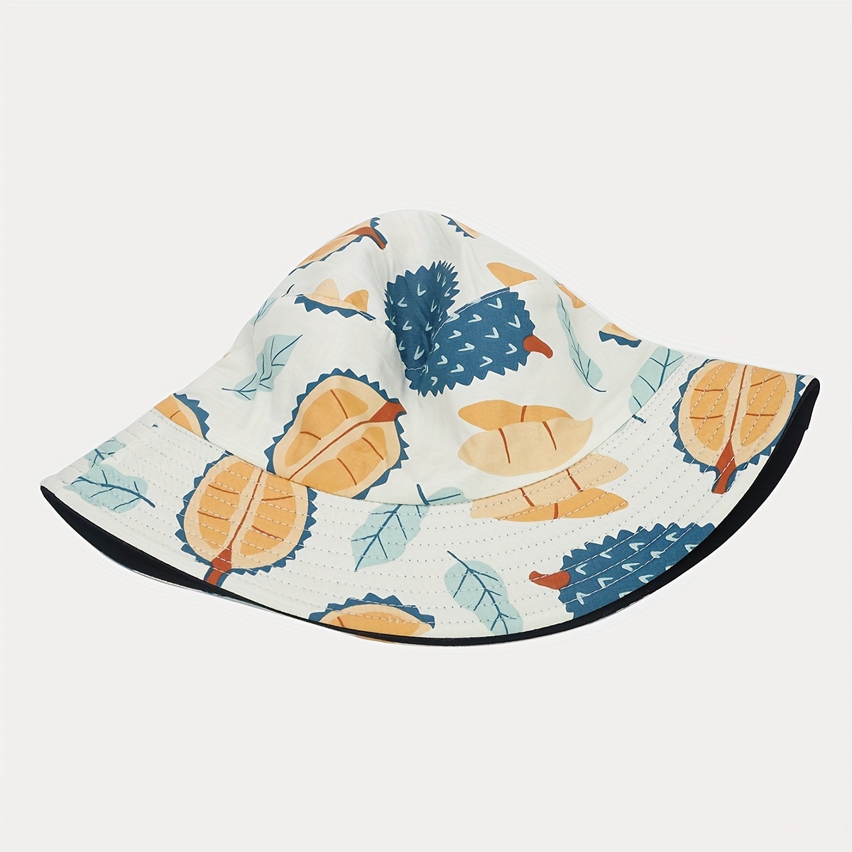 Creative Tropical Fruit Garnet Bucket Hat for Men and Women