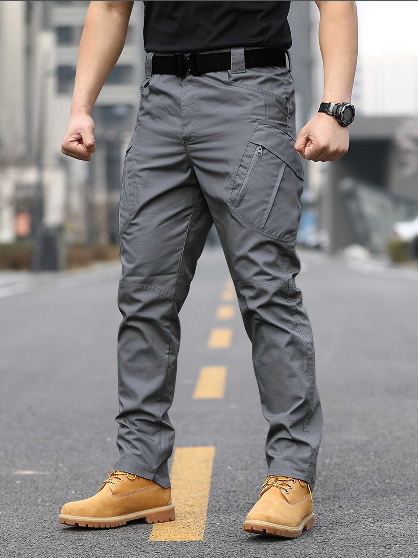 Cargo Pants With Multiple Pockets - UrbanWearOutsiders