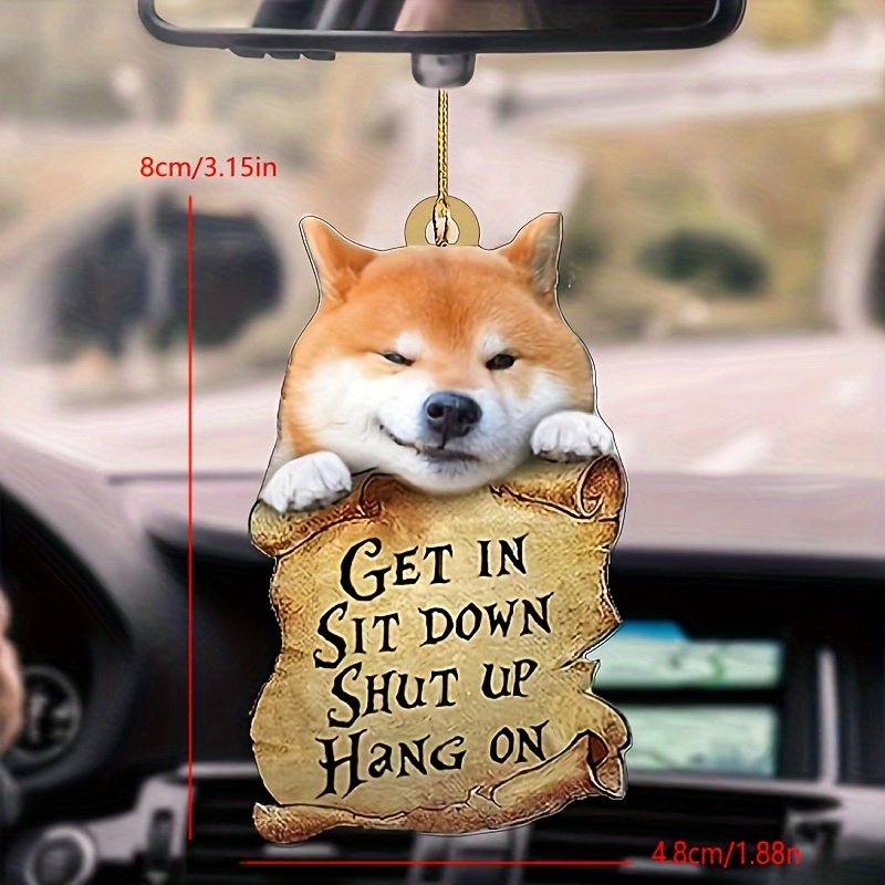 Auto Anhänger Acryl Pet Drop Ornament Universal Auto Rückspiegel Innen  Dekor Hund Hängende Dekoration Spielzeug Geschenk