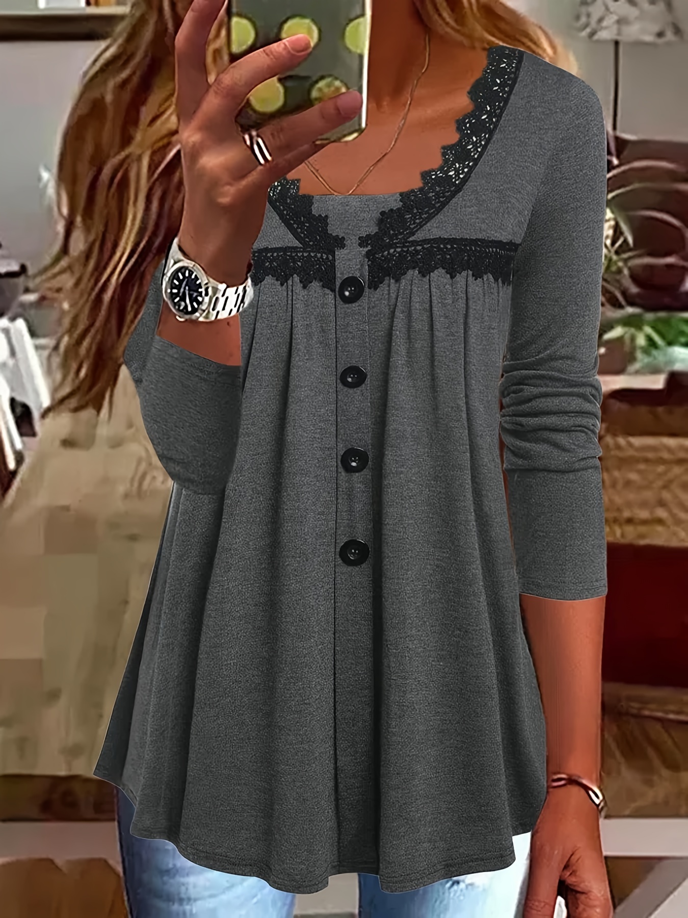 Fall 2020 Long Sleeve Fashion Women V Neck Tops And Blouses Blusas