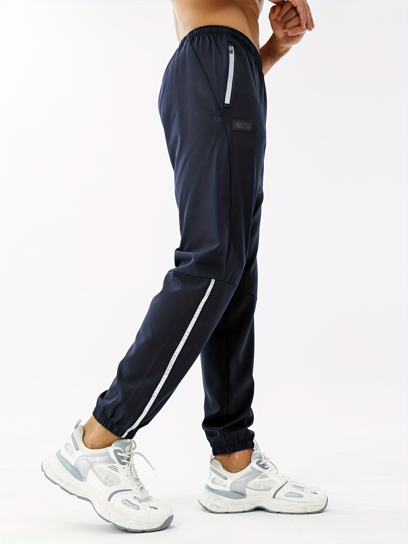 Men's Zipper Pocket Joggers for Summer Activities