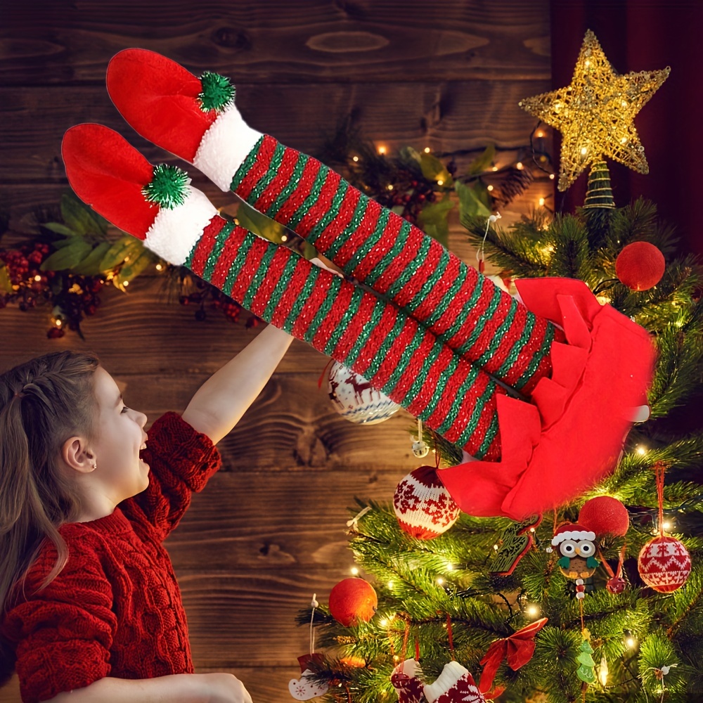 1 Pièce Ornement De Noël Pendentif En Forme De Pied D'elfe Pour