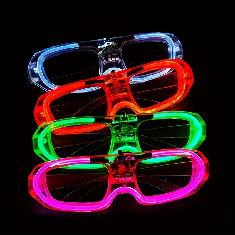 Gafas LED, gafas rave iluminadas, gafas LED de fiesta iluminadas, gafas  rave con batería LED