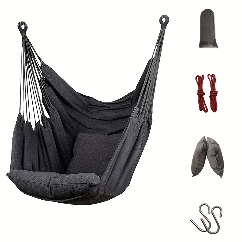 

Upgrade Your Outdoor Living With This Sturdy Cotton Woven Hammock - Comfort & Durability Guaranteed!