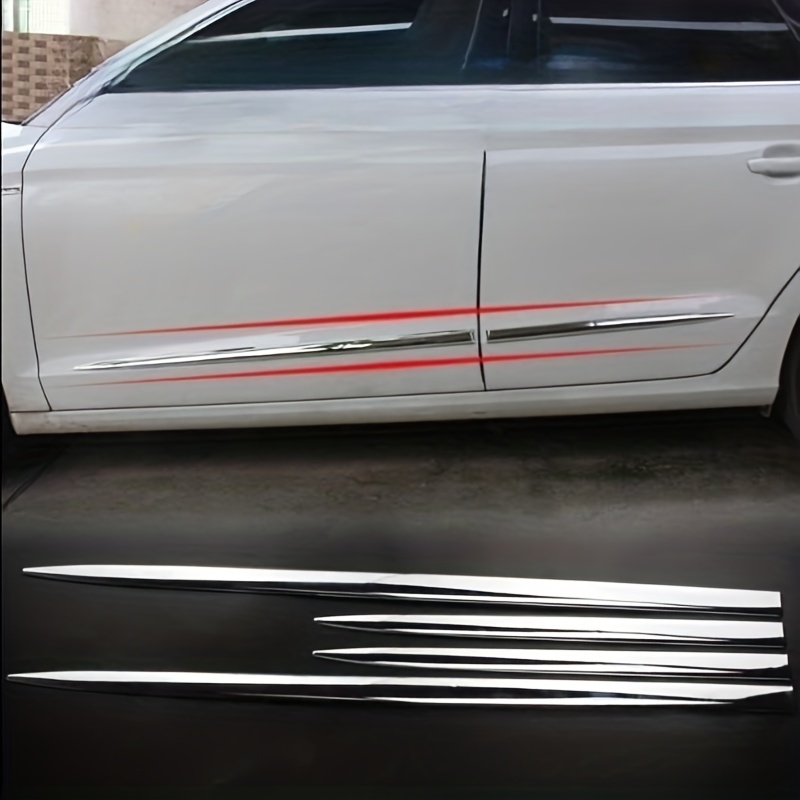 Car Door Anti collision Strip Electroplated Chrome - Temu