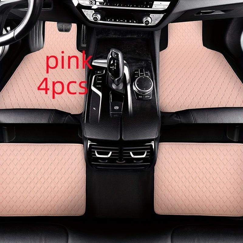 4PCS Auto Fußmatten Universal Rutschfeste Vorder- Und Rückseite