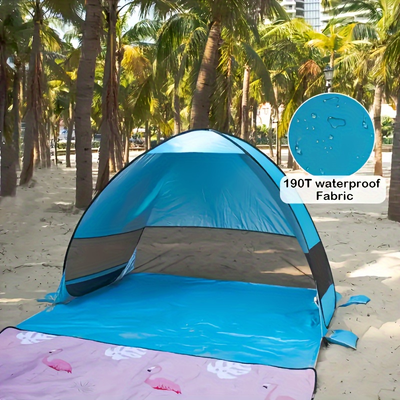 Portable Beach Tent 2-3 Adults UPF 50 Lightweight Shelter for Camping