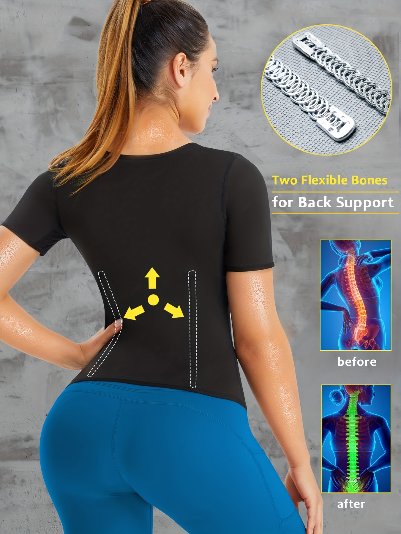 Gotoly Women Back Braces Posture Corrector Waist Trainer Vest