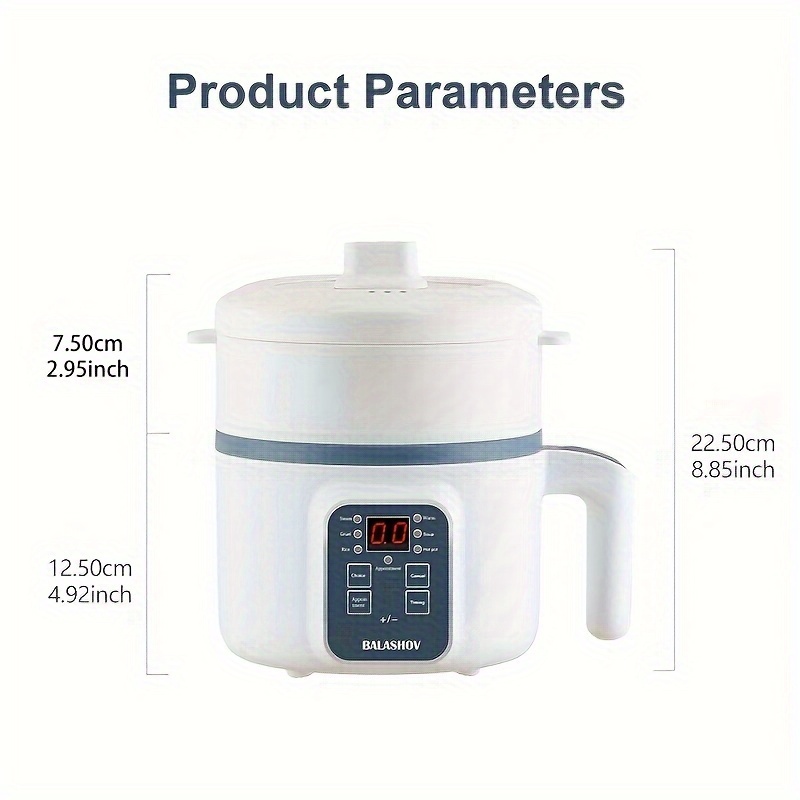Portable Electric Rice Cooker 1.8L for Home Dorm, Small Size, 2-3 People,  Mechanical Style Cooker 220V