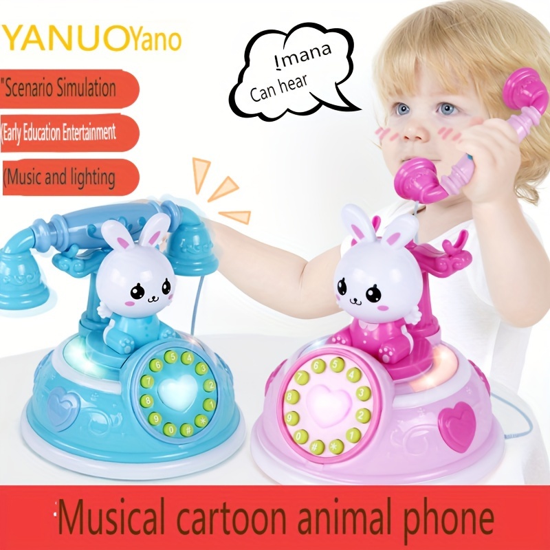 Kids Cartoon Music Mobile Phone Toys Girl Boy Phone Baby Child