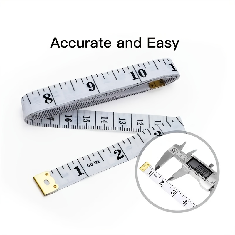 Inch Feet Soft Leather Ruler Measuring Clothes Ruler Cloth - Temu