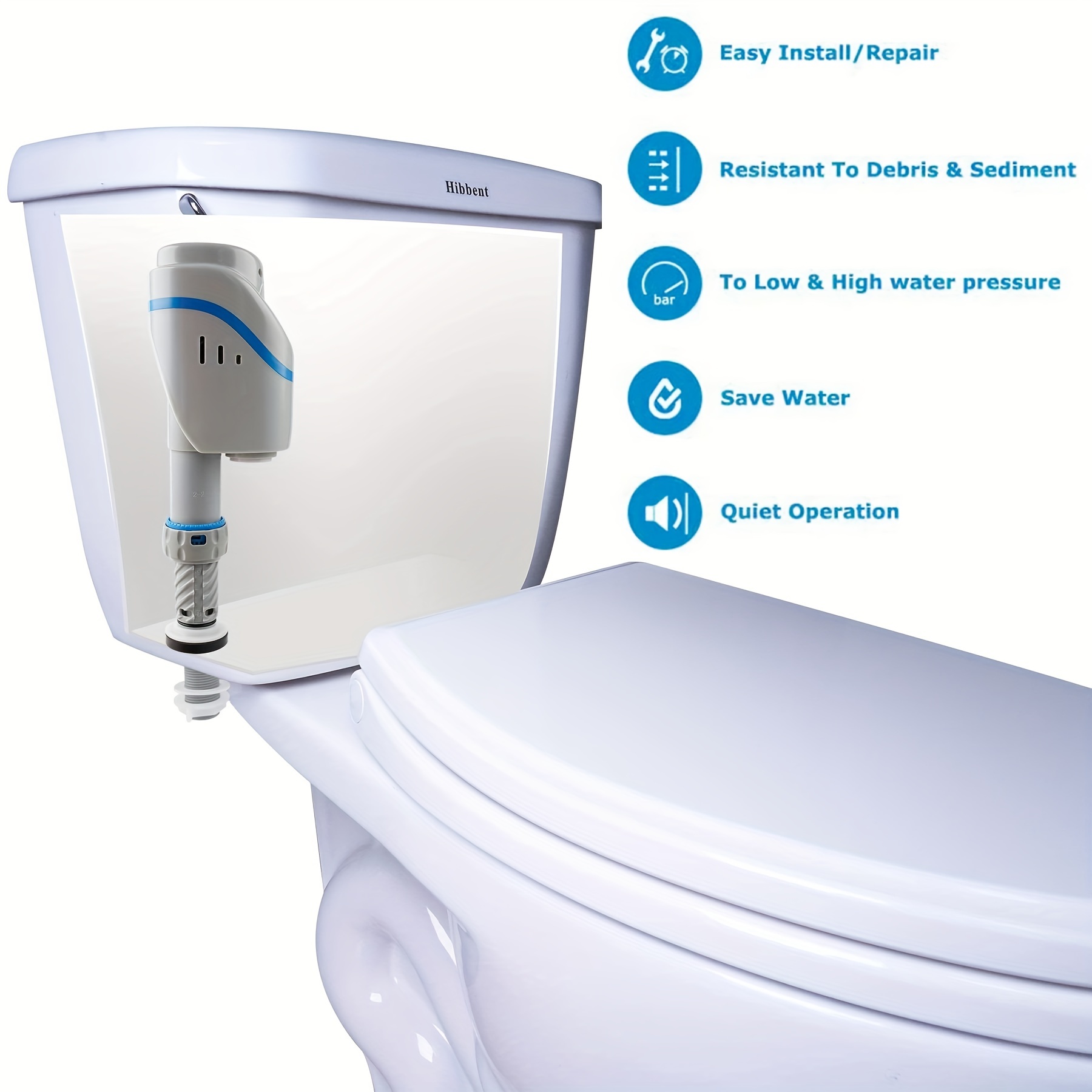 1pc Valve Remplissage Toilette Universelle Kit Réparation - Temu Belgium