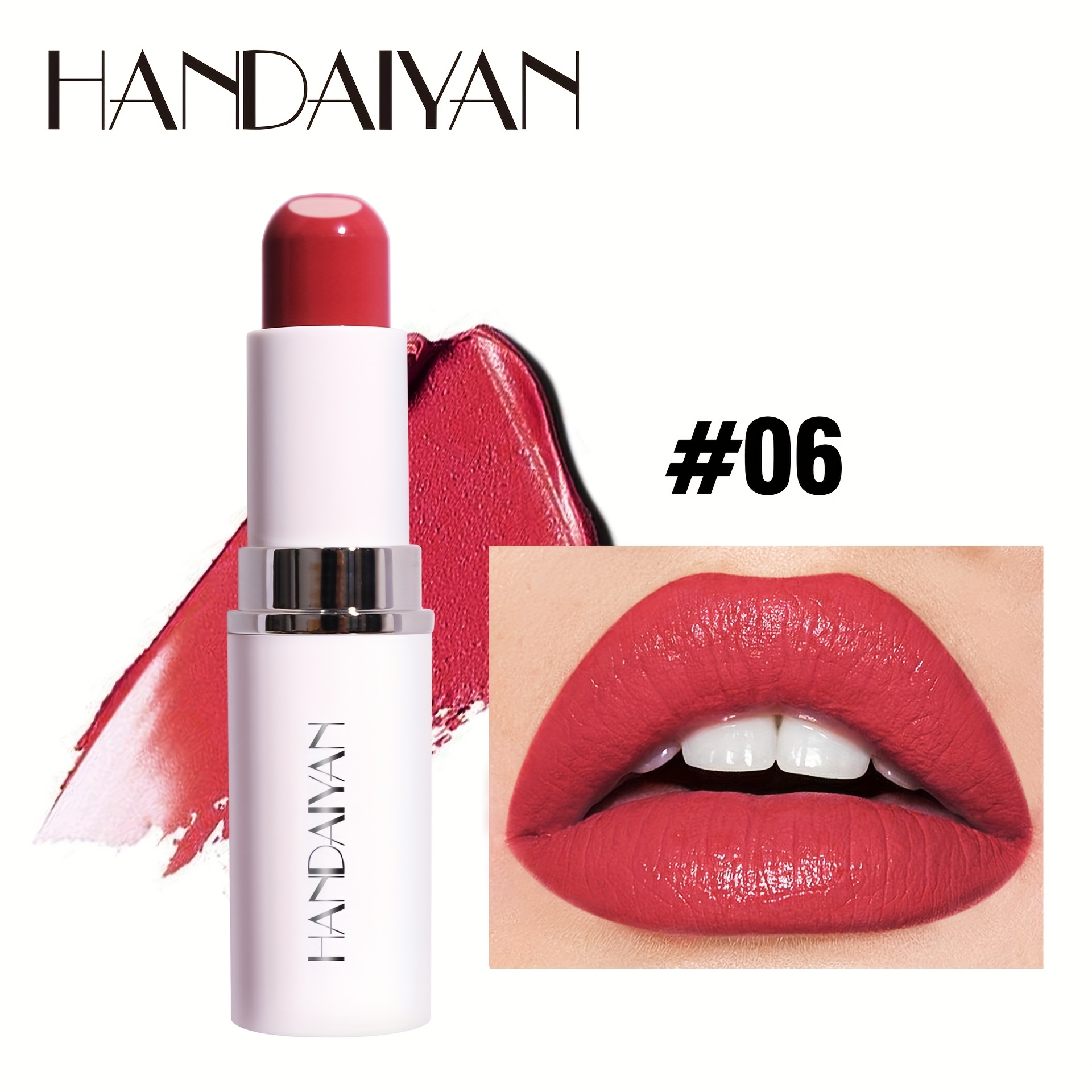 2-in-1 Sandwich Lipstick Matte Moisturizing Long Lasting Waterproof Non Smudge