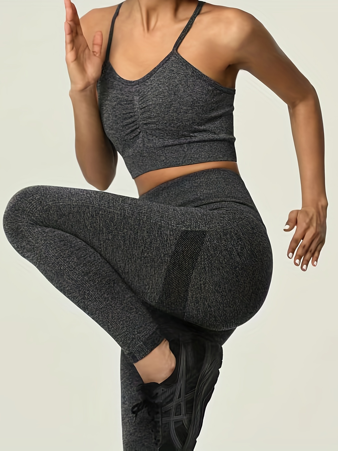 CHRLEISURE Women Tie Dye Yoga Set Seamless Fitness Suit Workout Legging  with Running Bra Activewear Female Elastic Gym Wear -…