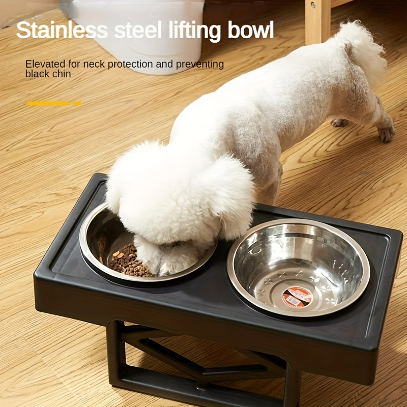 Raised Pet Bowls For Food And Water Height Adjustable - Temu