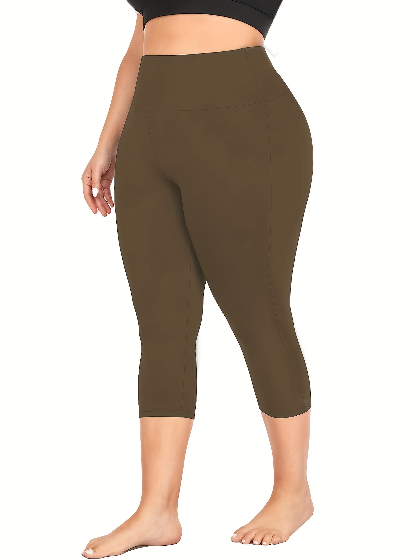 Plus size clearance active capris