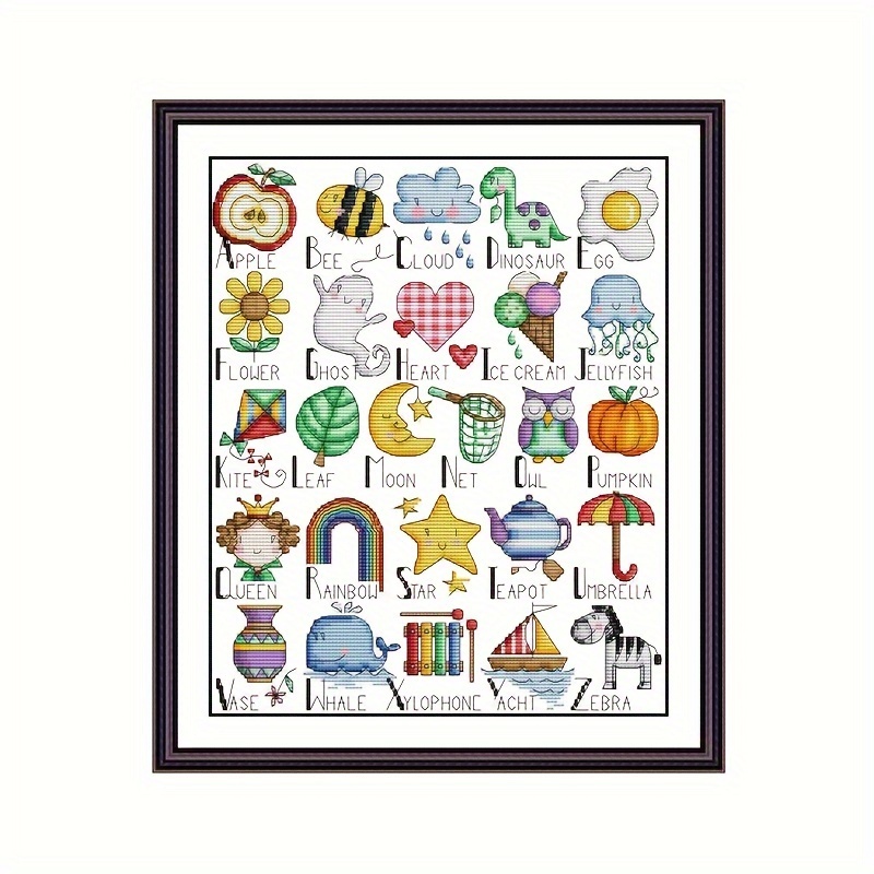 Cross Stitch Kits, Rainbow Heart Awesocrafts Easy Patterns Cross Stitching  Embroidery Kit Supplies Christmas Gifts, Stamped or Counted (Heart