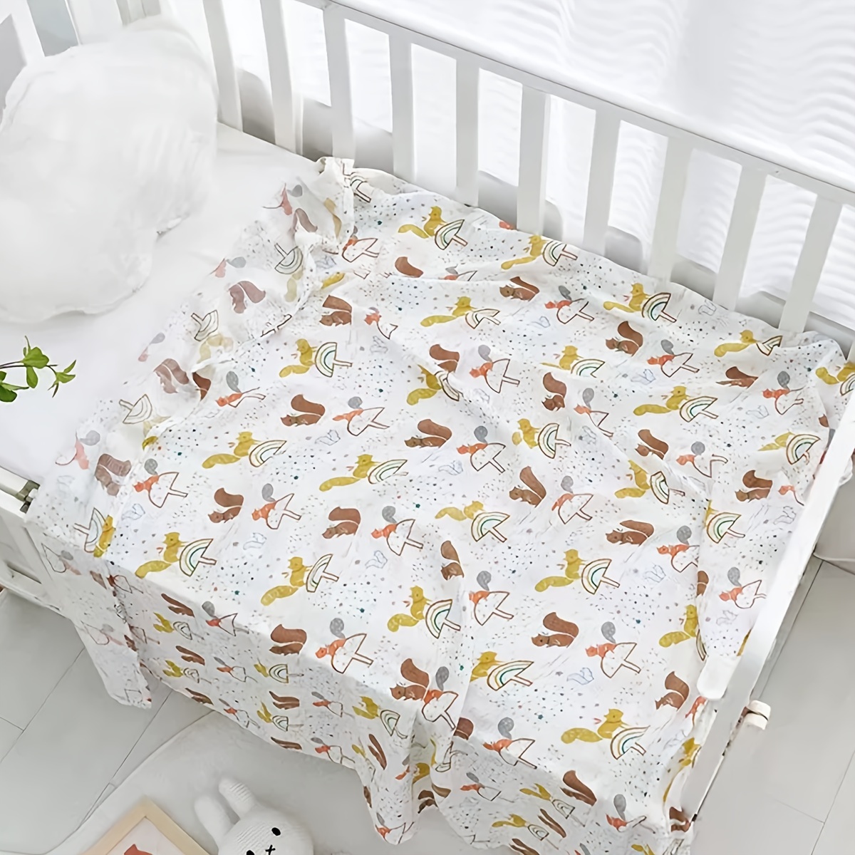 100% Cotton Baby Muslin Swaddle Blankets, 3 Pack Set