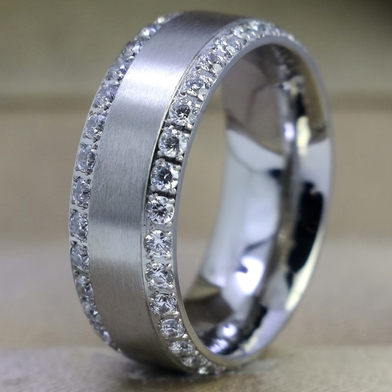 Alloy Wedding Engagement Ring Set