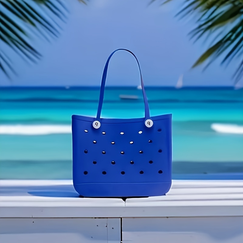 Rubber Eva Summer Beach Tote, Large Capacity Waterproof Handbag