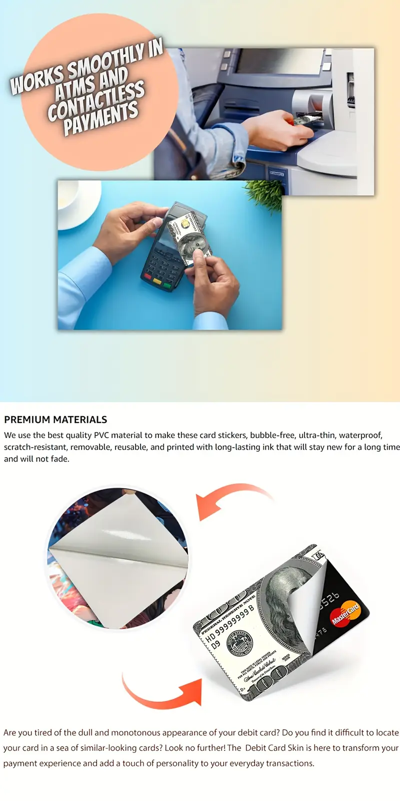 card skin sticker pattern card skin ebt - Temu