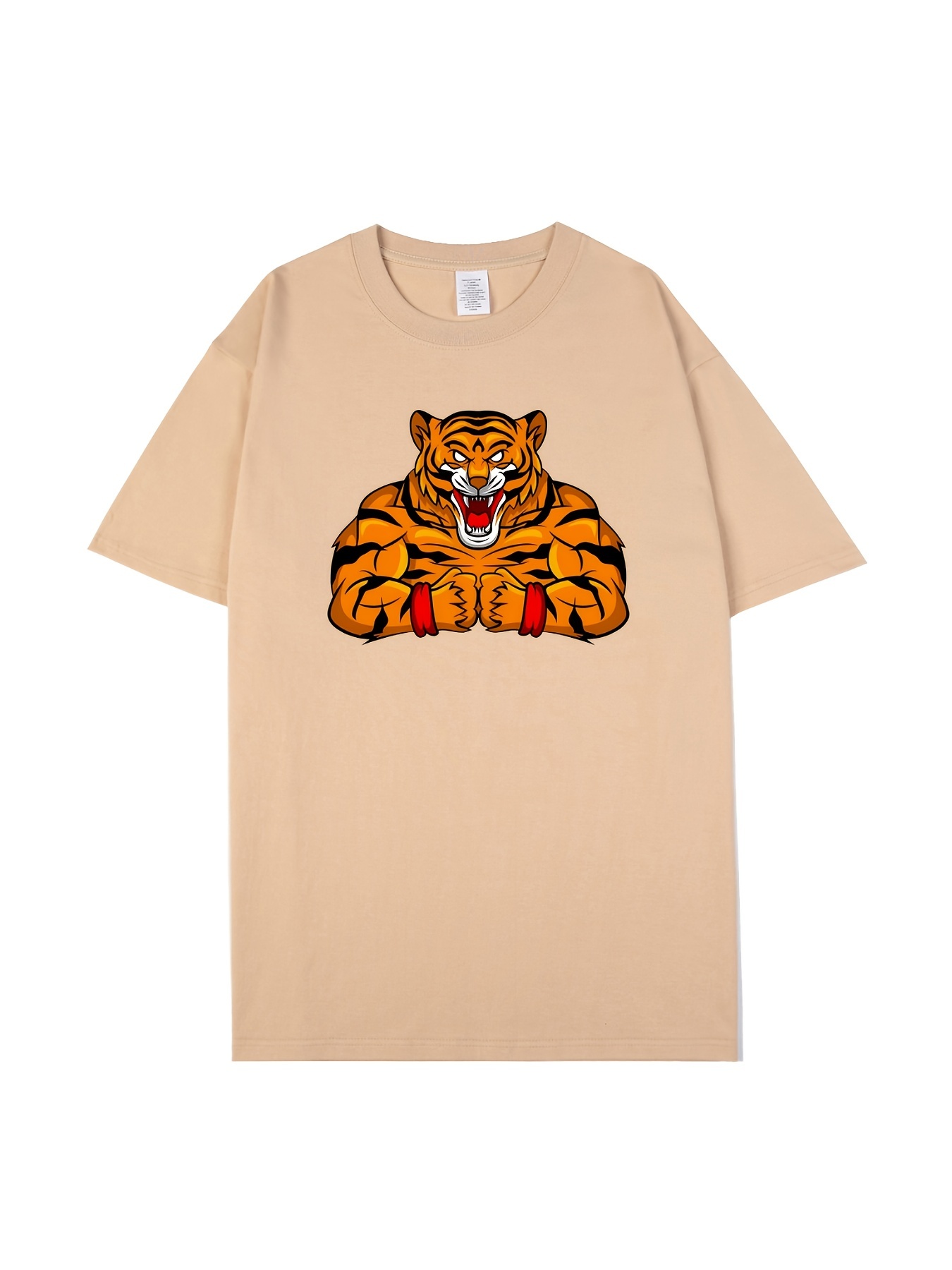 Gucci Tiger Print Cotton T-shirt for Men