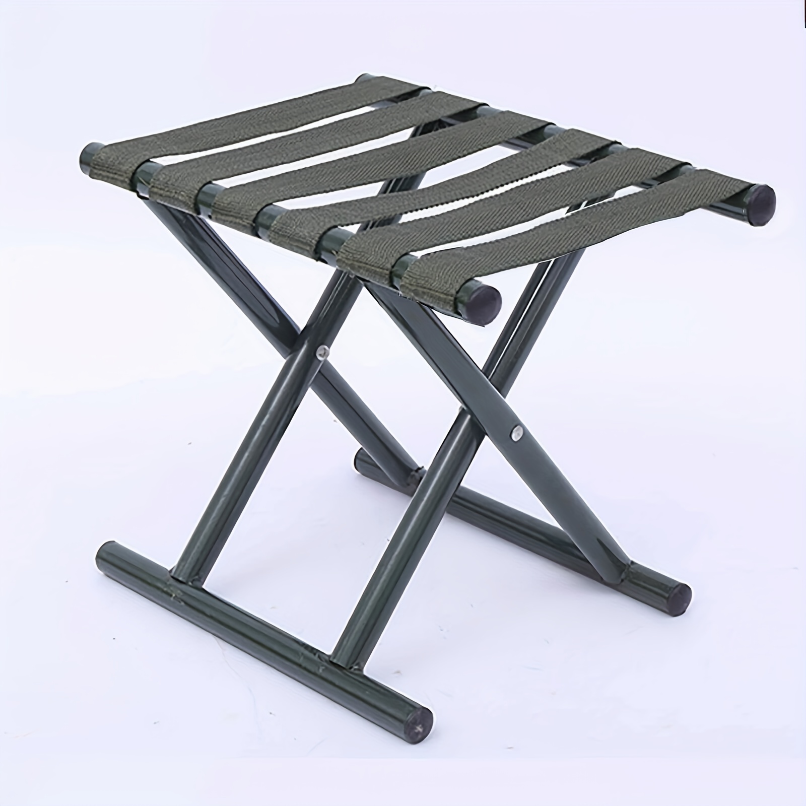 Folding Stool 12 5 Height Heavy Duty Camping Stool Outdoor Portable Chair  Hold Up To 297 Lbs For Walking Hiking Fishing - Sports & Outdoors - Temu