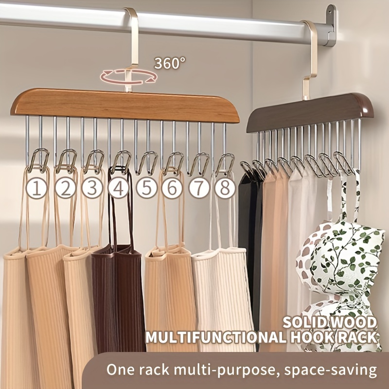 2pcs Space-saving Multifunctional Plastic Clothes Hangers For Home
