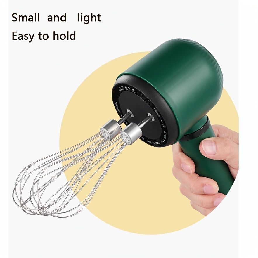 Electric Egg Beater 3 Speeds Mini Coffee Whisk Stainless USB