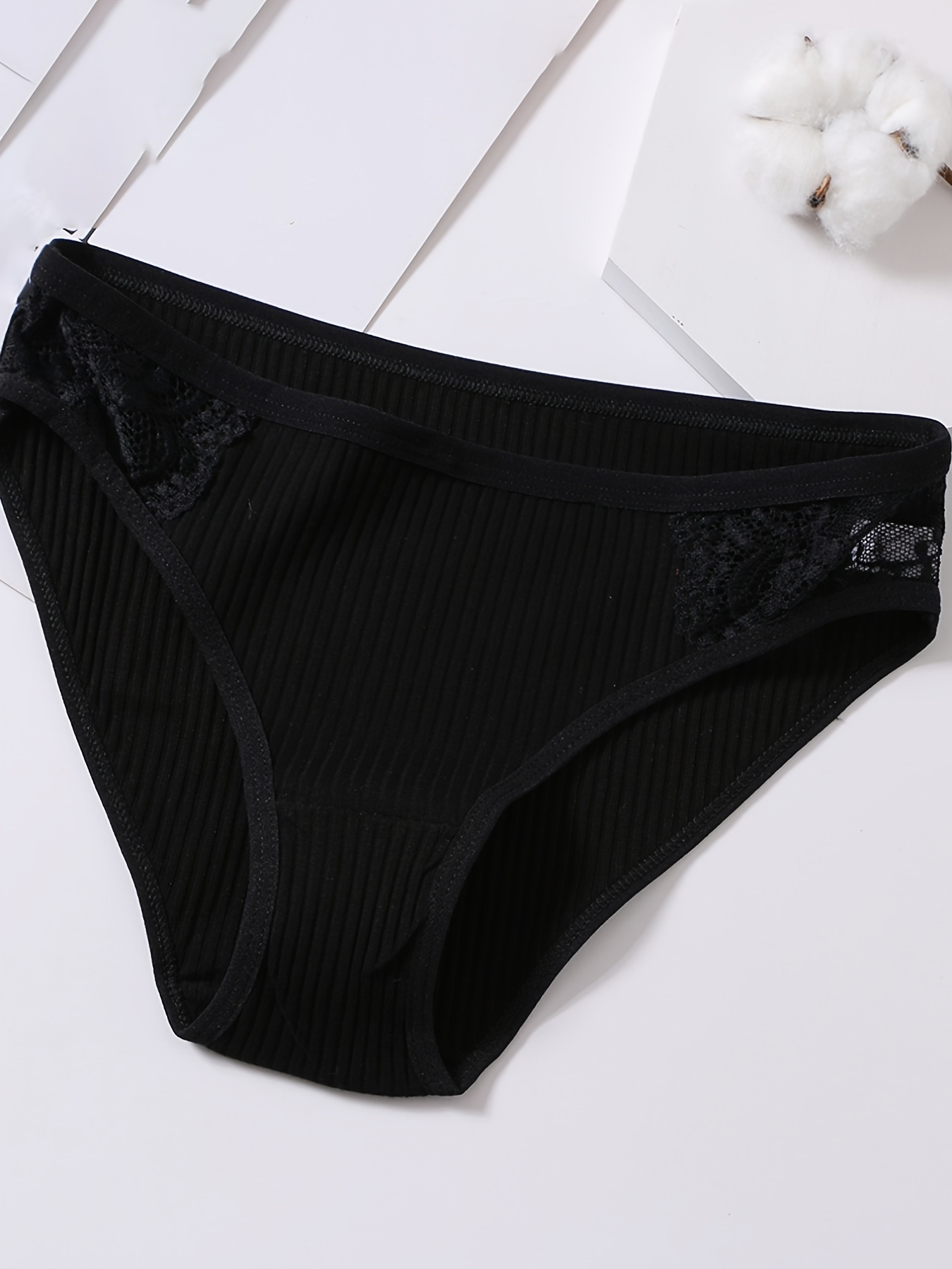 3pcs Invisible Panties Women Sexy Low Waist Underpant Ultra-thin