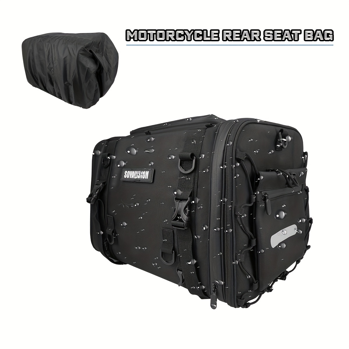 Rhinowalk Large Capacity Motorcycle Bag Waterproof Luggage Pack  Multi-Function Motorbike Saddle Rack Trunk Luggage Bags 