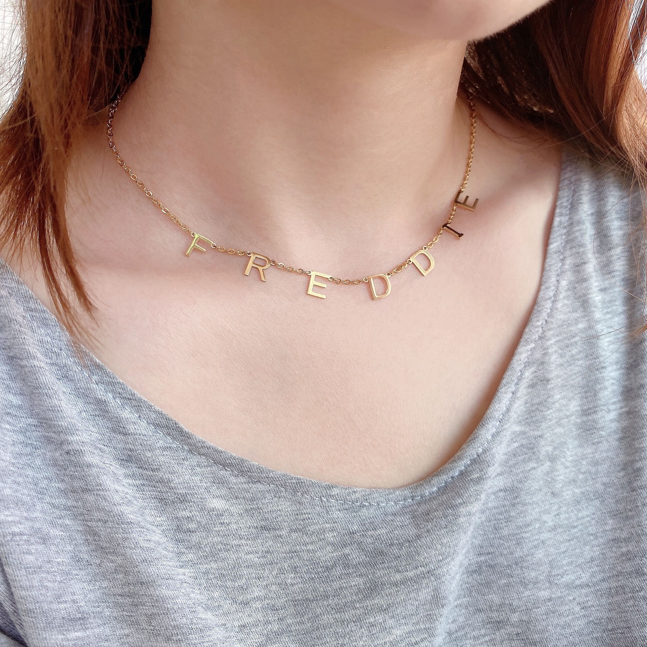 TEMU Collana personalizzata con 1 assemblata, minimalista, ed elegante, in acciaio inossidabile, per , abbigliamento formale, regali per le feste,