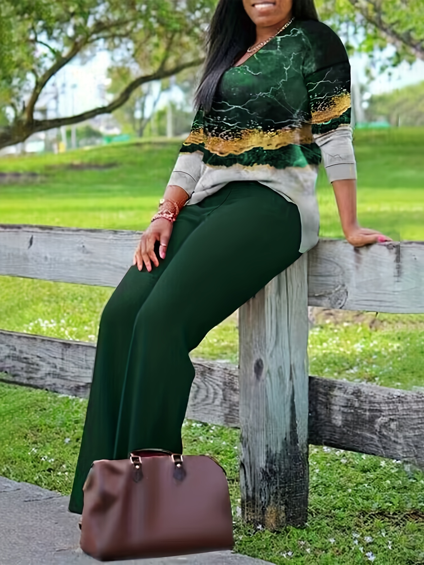 Plus size 2025 casual pant sets