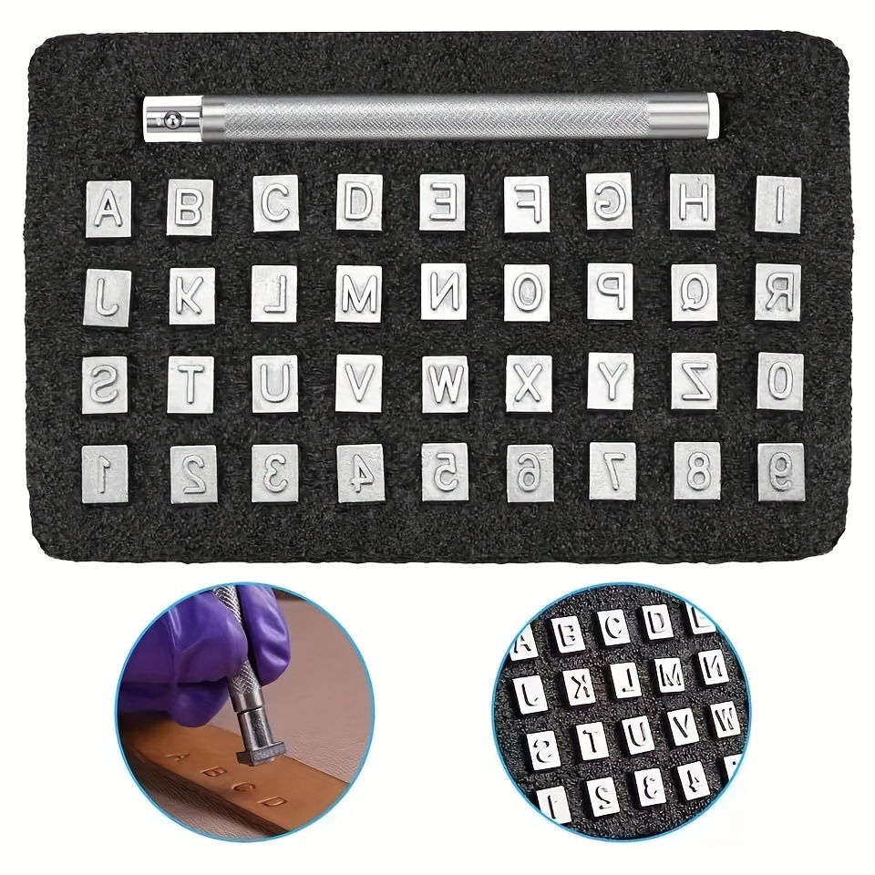 

36pcs Steel Stamper Set 3.5mm/6.5mm Steel Metal Punching Diy Metal , Art