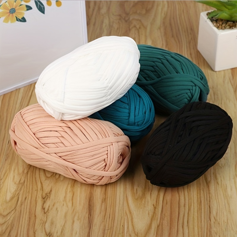 100g/Ball Thick Cloth Yarn Soft Hand Knitting Woven Bag Carpet Wool  Material DIY