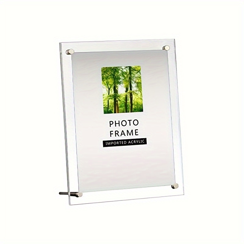 Acrylic Picture Frames Desktop Frameless Photo Frames With - Temu